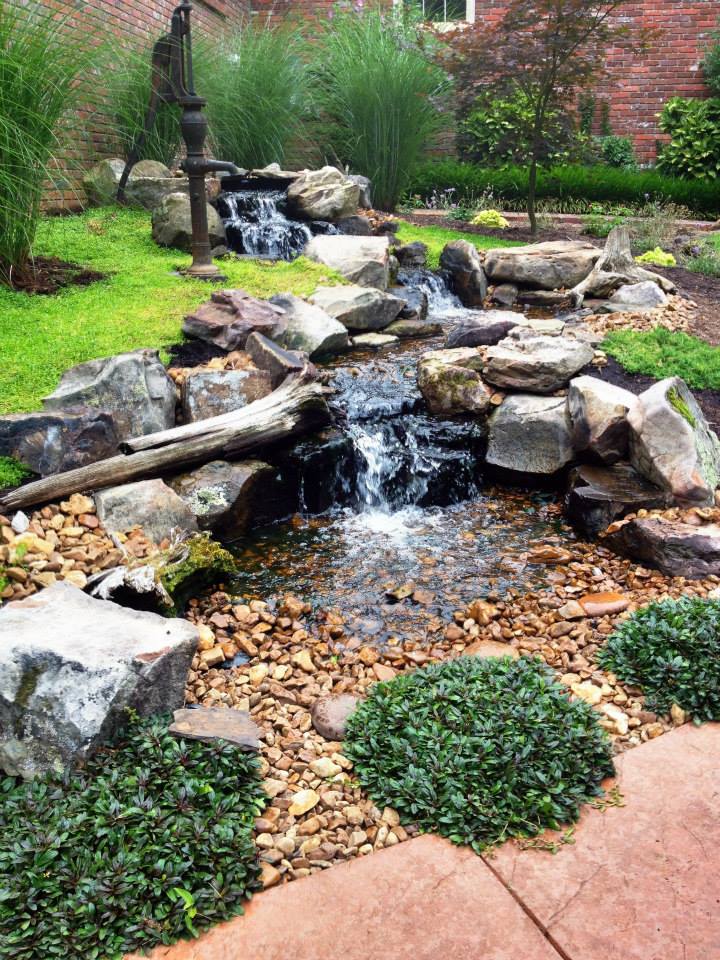 pond waterfall